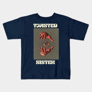 Hand Eyes Twisted Sister Kids T-Shirt